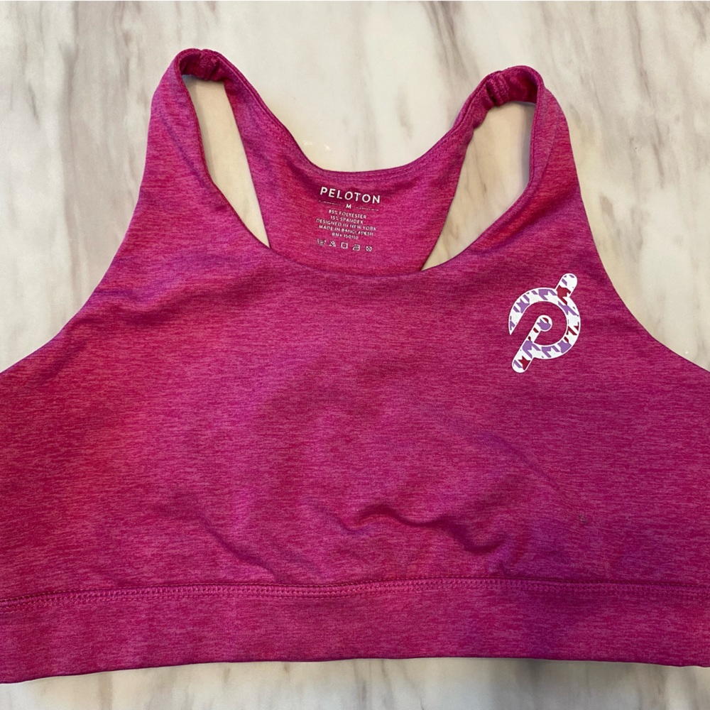 Peloton Heathered Strappy sports bra